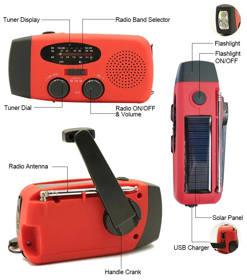 MultiRadio – Robust Nødradio med Dynamo & Solar