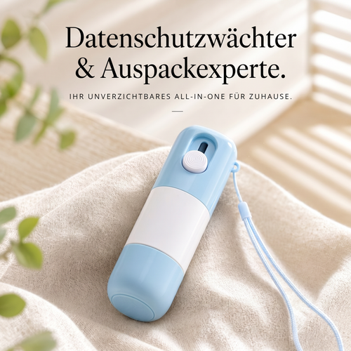Datenschutz Roller mit Paketöffner